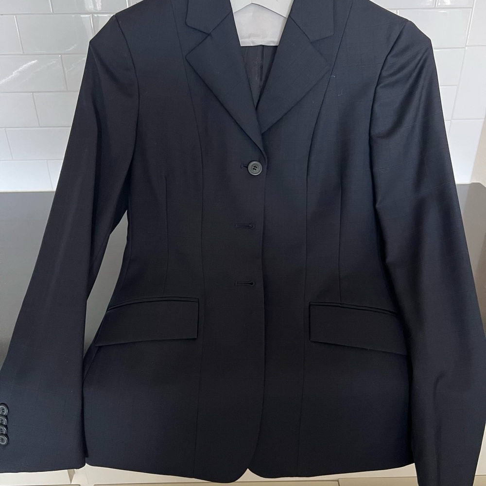 Classic Navy English Equestrian Riding Jacket